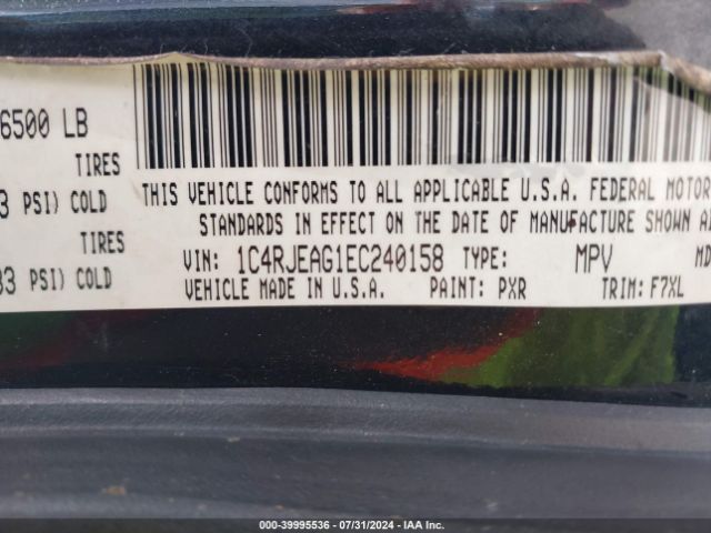 1C4RJEAG1EC240158 Jeep Grand Cherokee Laredo