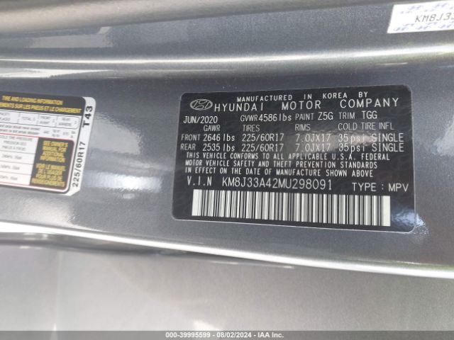 KM8J33A42MU298091 Hyundai Tucson Value
