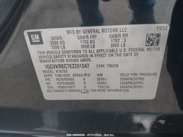 Chevrolet Silverado 1500 1lt 2014 1GCVKREC7EZ201047 Image 9