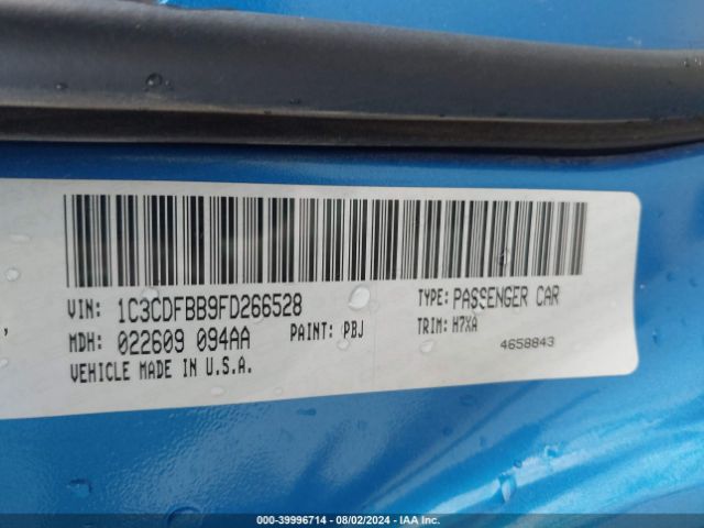 1C3CDFBB9FD266528 Dodge DART SXT