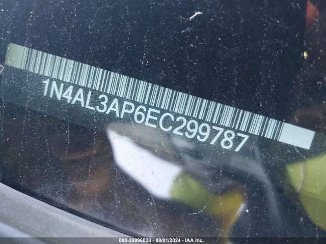 Nissan Altima 2.5 Sl 2014 1N4AL3AP6EC299787 Image 9