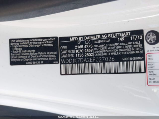 WDDJK7DA2EF027026 Mercedes-Benz SL 550
