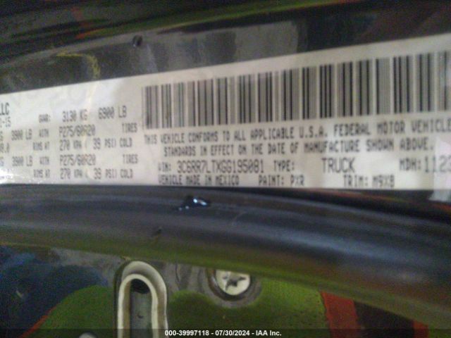 3C6RR7LTXGG195081 RAM 1500 Slt