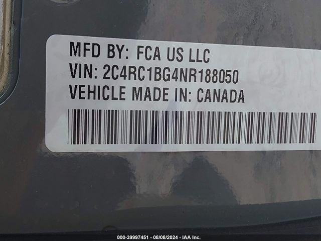 2022 CHRYSLER PACIFICA 2C4RC1BG4NR188050 Photo 8