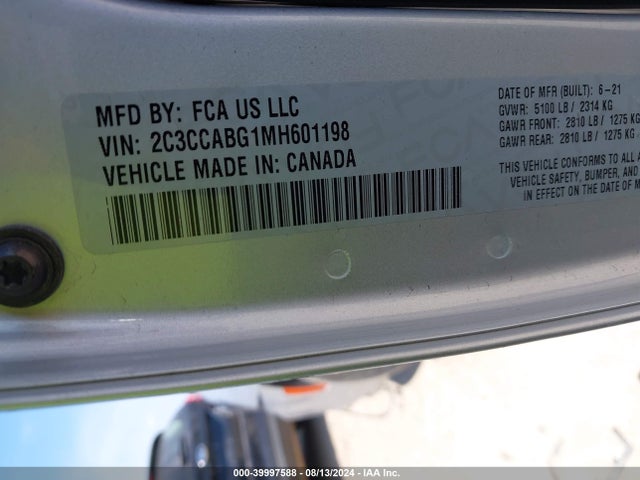 2C3CCABG1MH601198 Chrysler 300