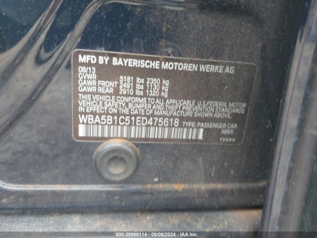 WBA5B1C51ED475618 BMW 535i
