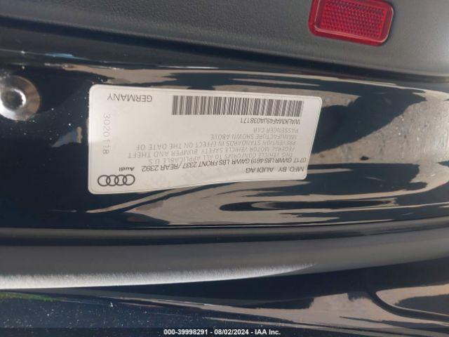 WAUKMAF49JA038171 Audi A4 2.0t Tech Ultra Premium/2.0t Ultra Premium