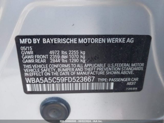 WBA5A5C59FD523667 BMW 528I