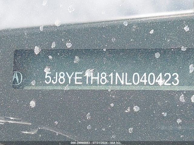 5J8YE1H81NL040423 Acura Mdx Advance Package