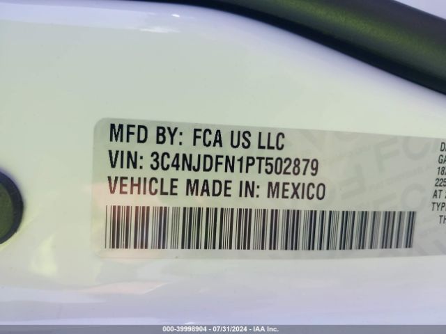 3C4NJDFN1PT502879 Jeep Compass Latitude Lux Fwd