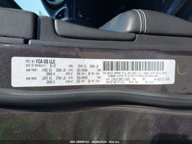 1C4RJFCG8FC116991 Jeep Grand Cherokee Overland
