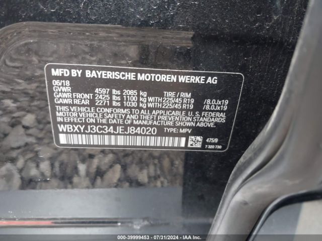 WBXYJ3C34JEJ84020 BMW X2 Sdrive28i