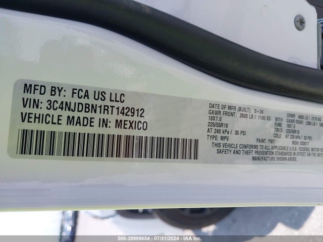 Jeep Compass Latitude 4x4 2024 3C4NJDBN1RT142912 Image 9