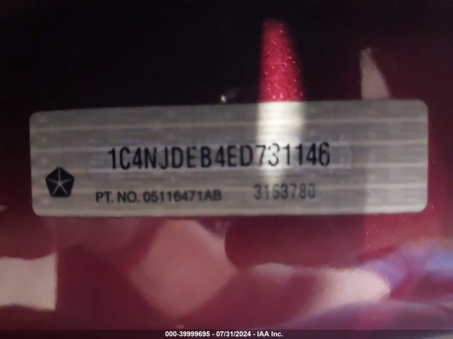 1C4NJDEB4ED731146 Jeep Compass Latitude