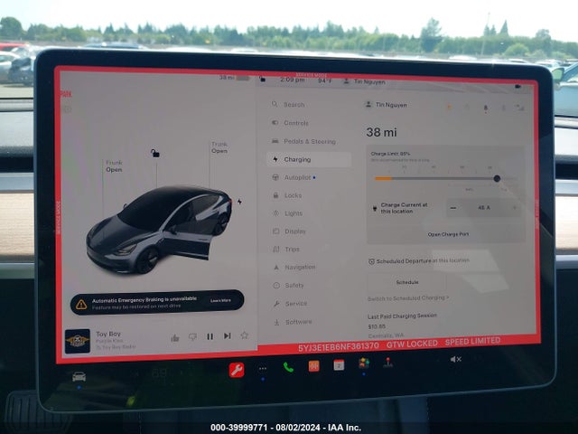 Tesla Model 3 Long Range Dual Motor All-wheel Drive 2022 5YJ3E1EB6NF361370 Image 18