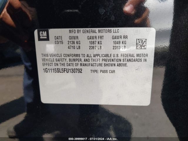 1G1115SL5FU130792 Chevrolet IMPALA 1LT