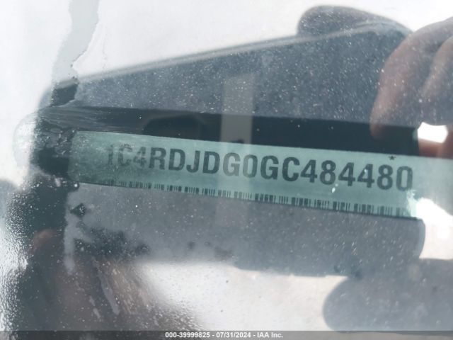 1C4RDJDG0GC484480 Dodge DURANGO LIMITED