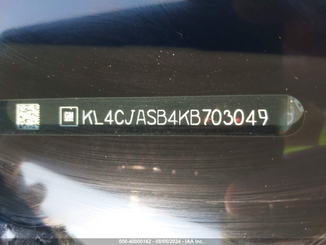 KL4CJASB4KB703049 Buick Encore Fwd Preferred