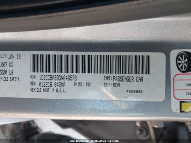 2013 CHRYSLER 200 1C3CCBAB3DN646579 Photo 8