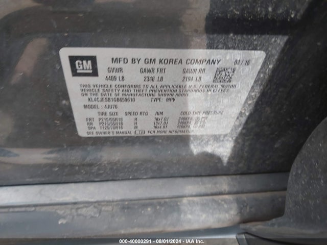 Buick Encore 2016 KL4CJESB1GB659610 Image 9