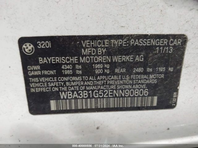 WBA3B1G52ENN90806 BMW 320i