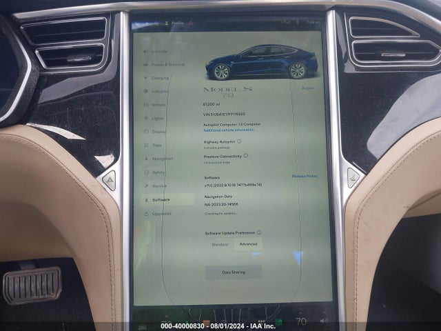 Tesla Model S 60/70/85 2015 5YJSA1E17FF115525 Image 7