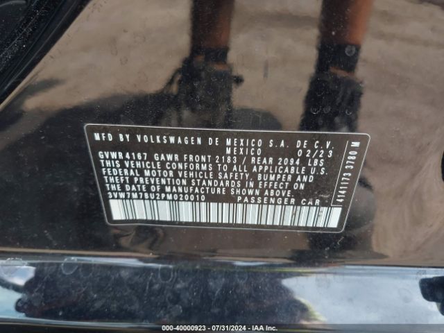 3VW7M7BU2PM020010 Volkswagen Jetta 1.5t Se