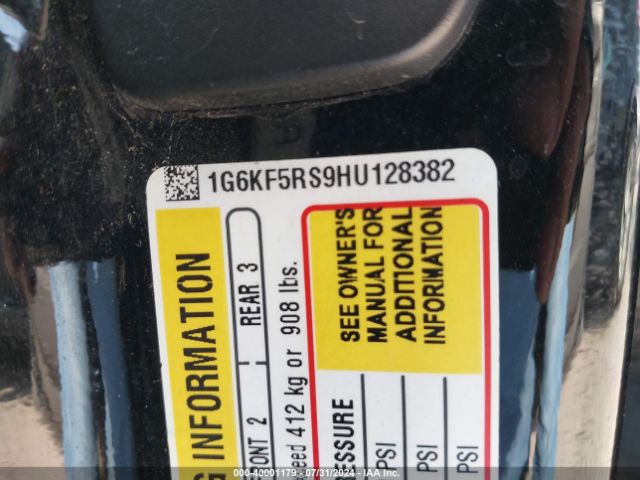 1G6KF5RS9HU128382 Cadillac Ct6 Premium Luxury
