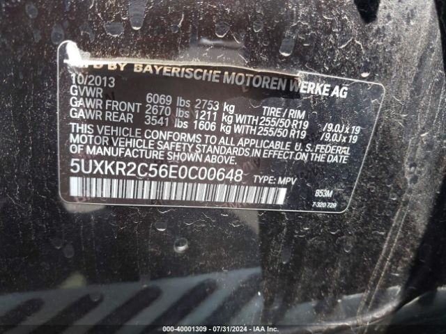 5UXKR2C56E0C00648 BMW X5 Sdrive35i