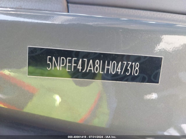Hyundai SONATA SEL 2020 5NPEF4JA8LH047318 Image 9