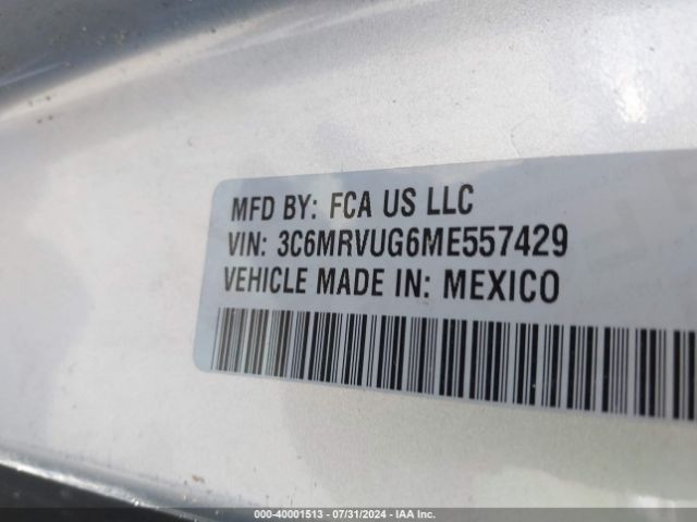 3C6MRVUG6ME557429 RAM Promaster 3500 Window Van High Roof 159 Wb Ext