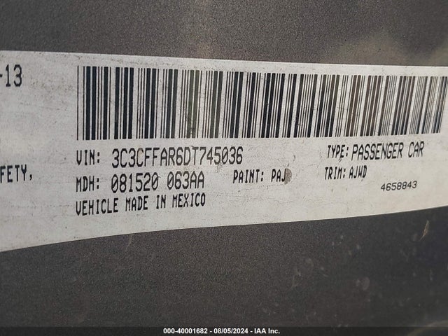 2013 FIAT 500 3C3CFFAR6DT745036 Photo 8