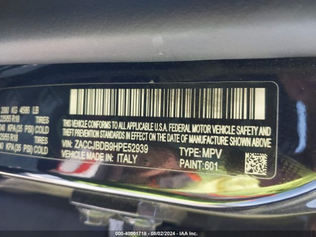 ZACCJBDB9HPE52939 Jeep Renegade Limited 4x4