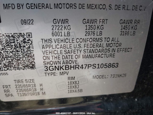 Chevrolet Blazer Awd 2lt 2023 3GNKBHR47PS105863 Image 9
