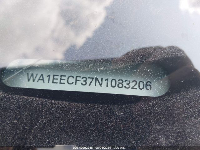 WA1EECF37N1083206 Audi Q3 Premium Plus 45 Tfsi S Line Quattro Tiptronic