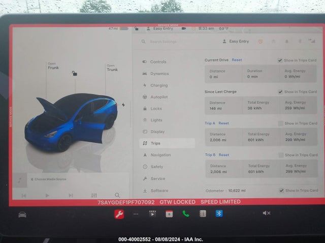 7SAYGDEF1PF707092 Tesla Model Y Awd/performance Dual Motor All-wheel Drive