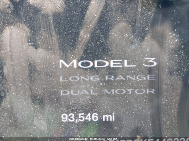 5YJ3E1EB8KF442320 Tesla Model 3 Long Range/performance