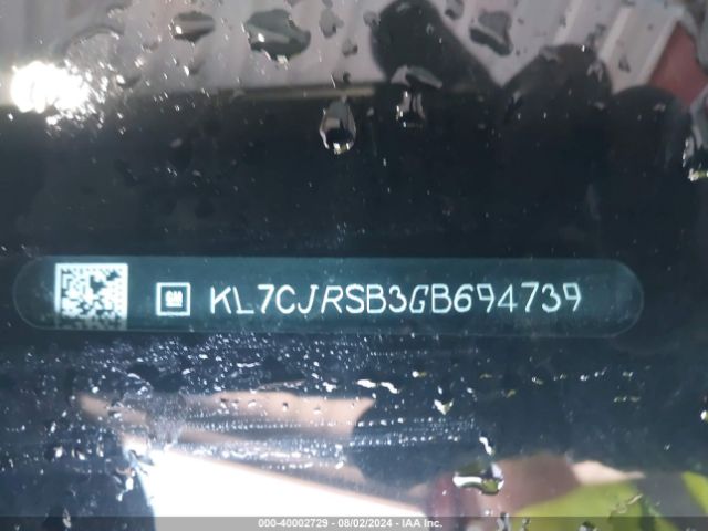 KL7CJRSB3GB694739 Chevrolet TRAX LTZ