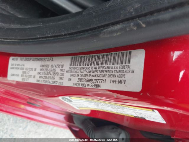ZFBCFABH9EZ027241 Fiat 500l Easy