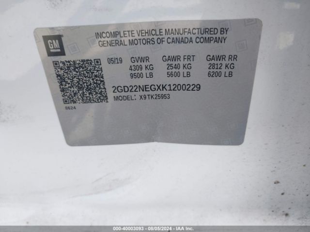 2GD22NEGXK1200229 GMC SIERRA 2500HD