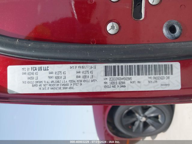 2C3CDZAG5HH502905 Dodge Challenger Sxt