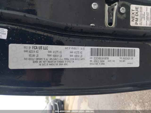2C3CDXBG1GH108786 Dodge Charger Se