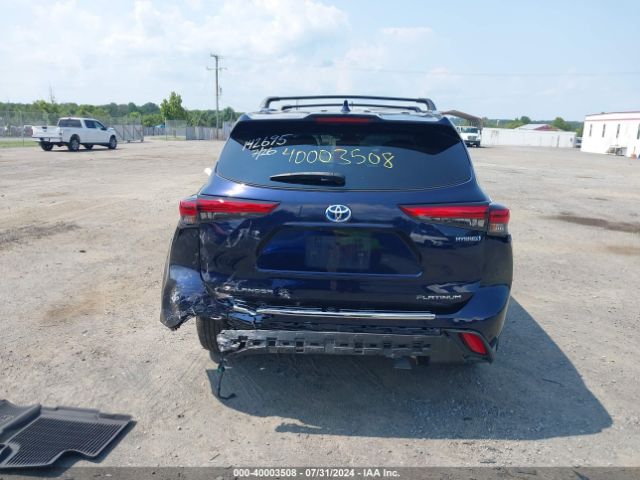 5TDEBRCH8NS092596 Toyota Highlander Hybrid Platinum
