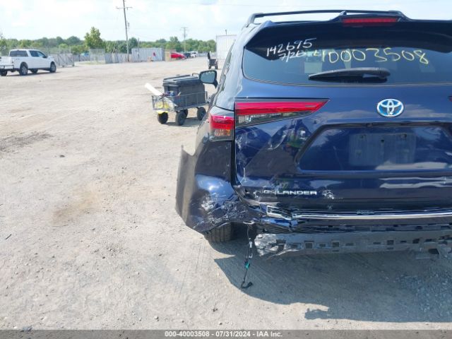 5TDEBRCH8NS092596 Toyota Highlander Hybrid Platinum
