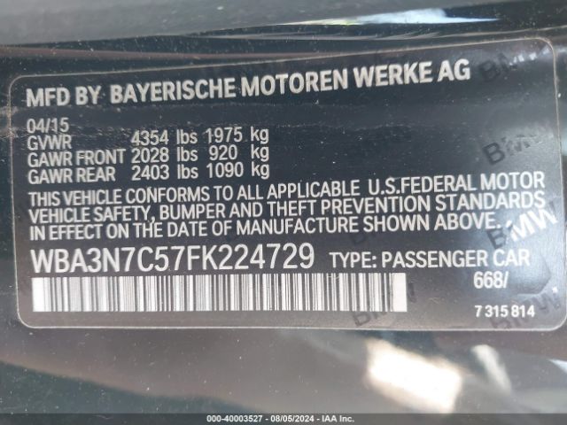WBA3N7C57FK224729 BMW 428i