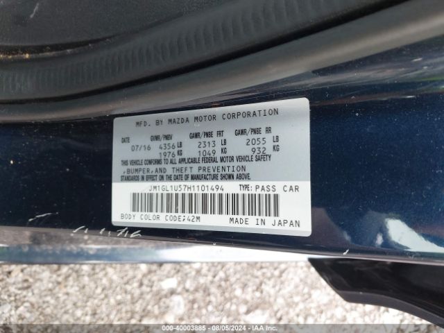 JM1GL1U57H1101494 Mazda Mazda6 Sport