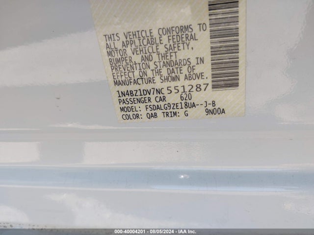 Nissan Leaf Sl Plus 62 Kwh 2022 1N4BZ1DV7NC551287 Image 9