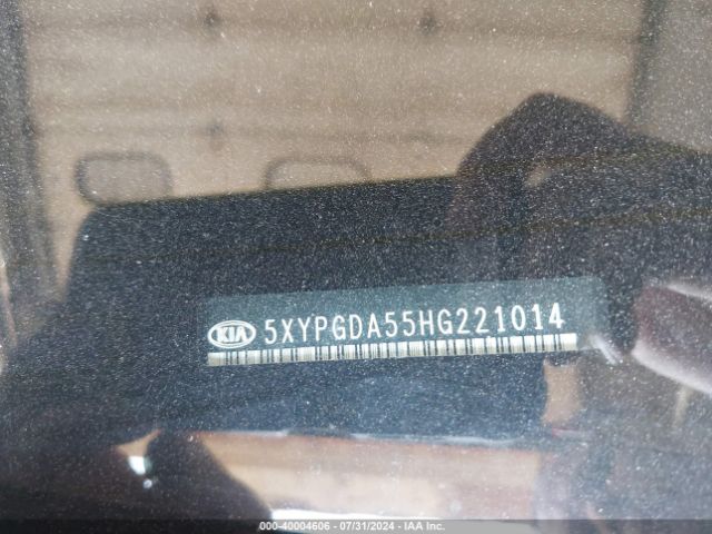 5XYPGDA55HG221014 KIA Sorento 3.3l Lx