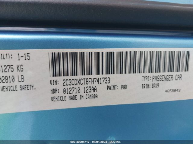 2C3CDXCT8FH741733 Dodge CHARGER R/T