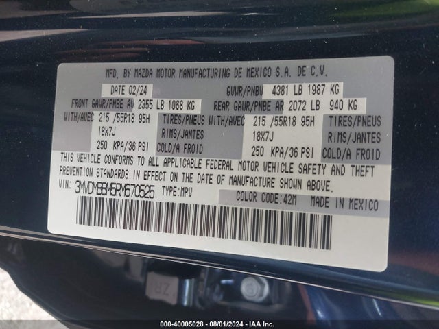 Mazda Cx-30 2.5 S Select Sport 2024 3MVDMBBM5RM670525 Image 9